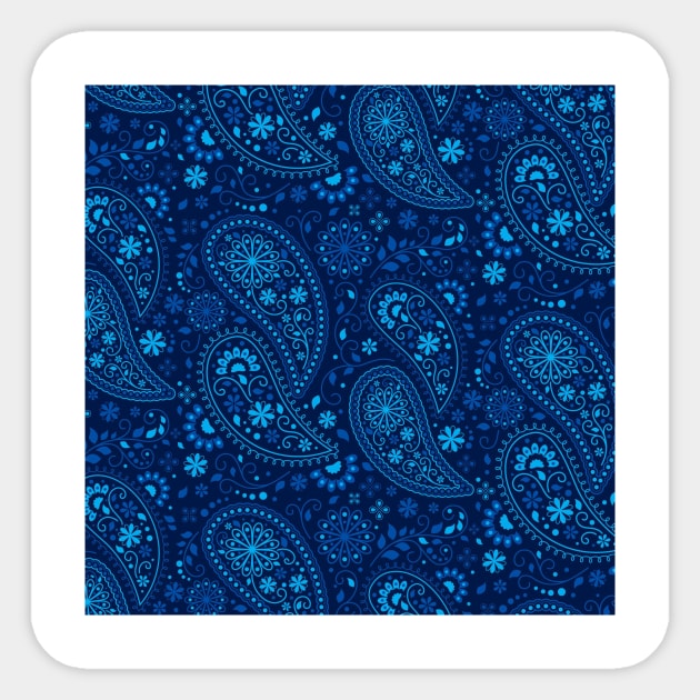 Blue Paisley Sticker by colors